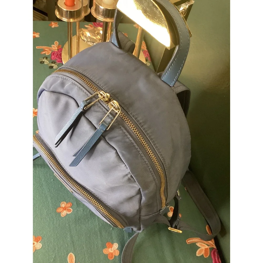 Kate Spade Karissa Blue‎ Nylon Backpack Gold Hardware